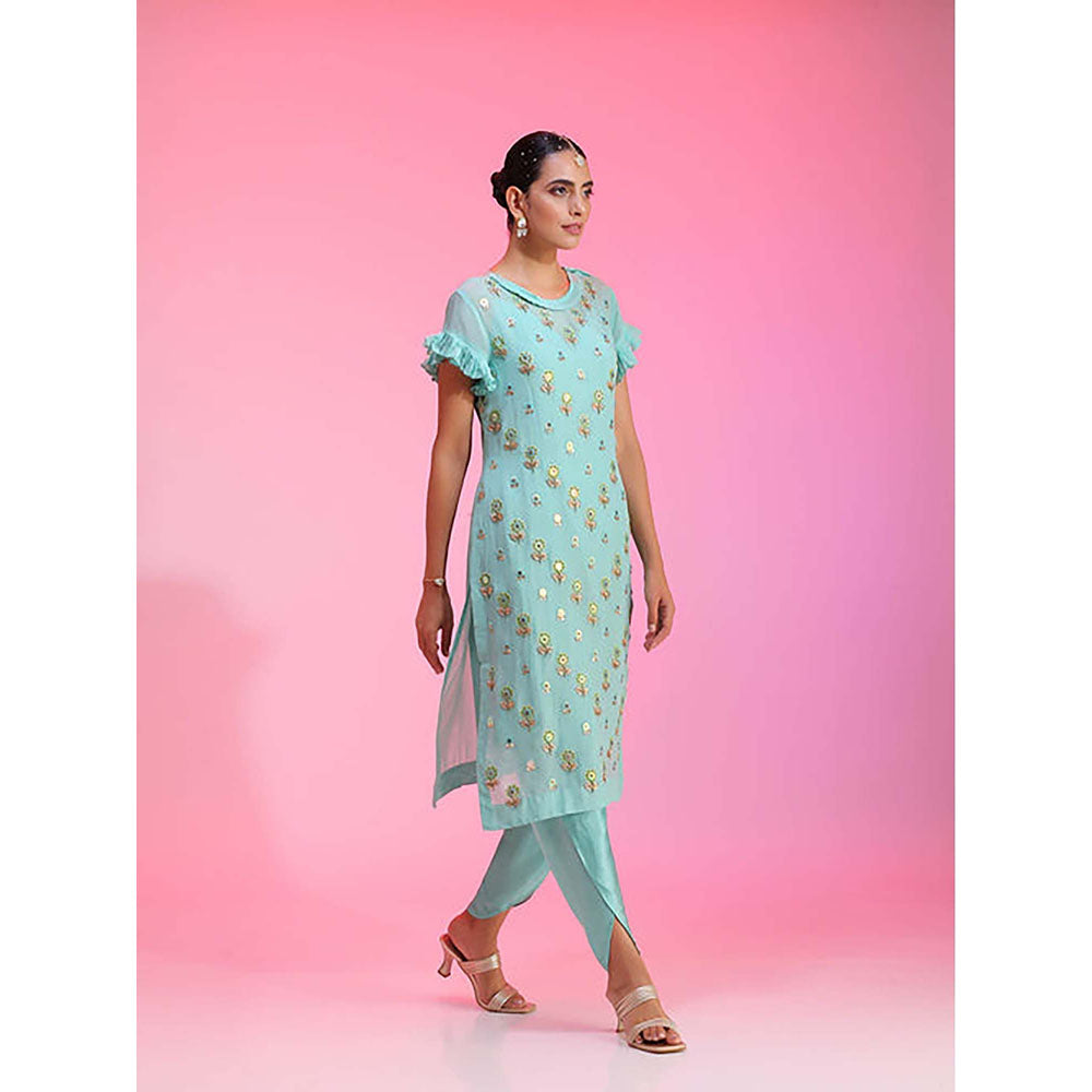 Kudi Pataka Designs Kali/Tq Tunic with Pant