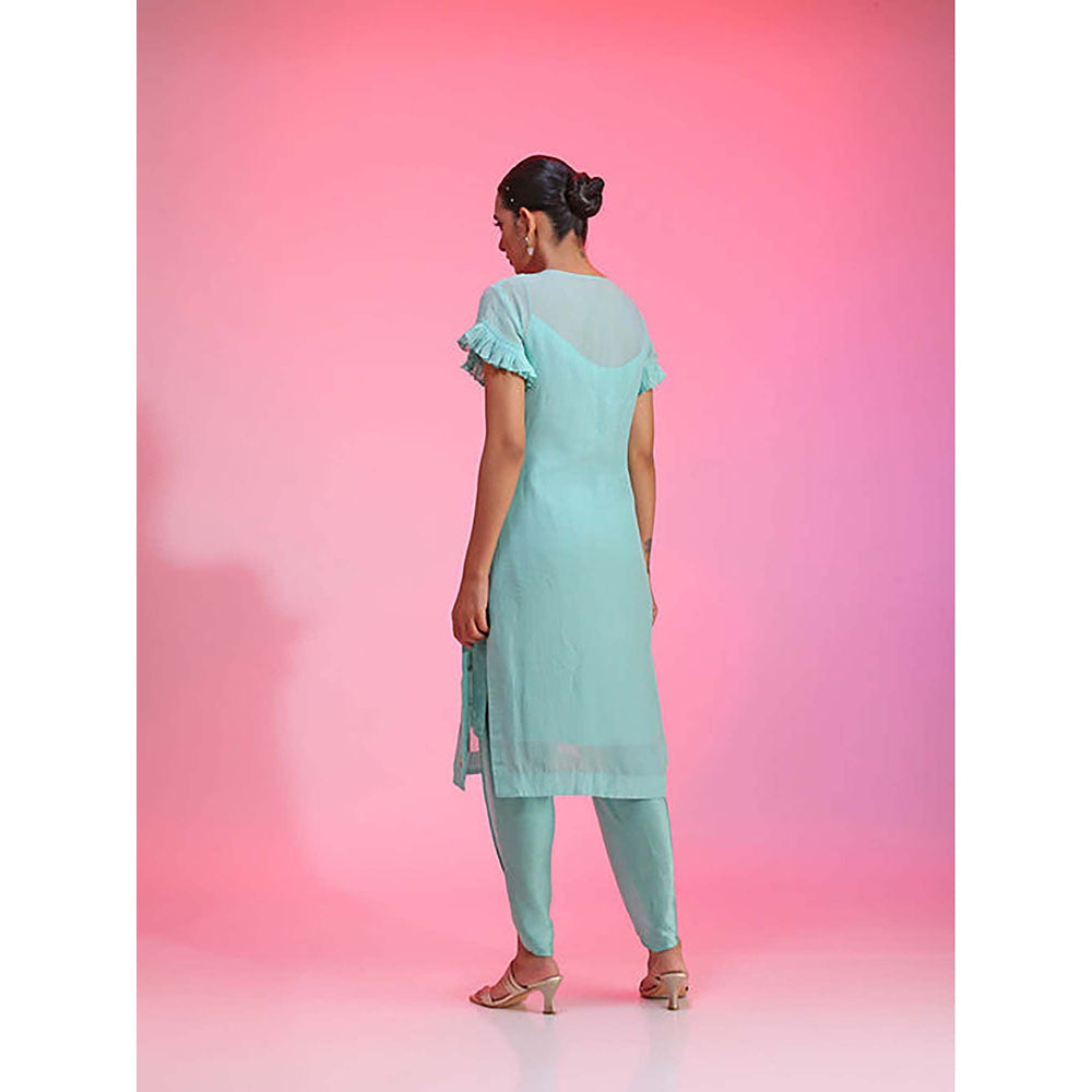 Kudi Pataka Designs Kali/Tq Tunic with Pant