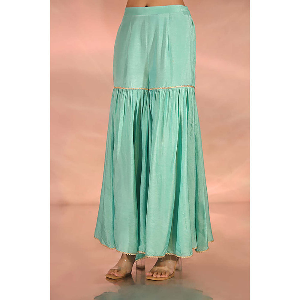 Kudi Pataka Designs Koel Kurta with Sharara and Dupatta