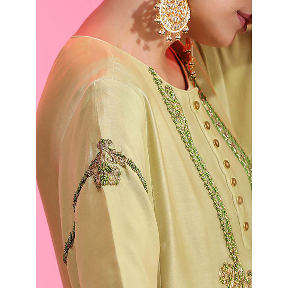 Kudi Pataka Designs Lajjo/Yg Kurta with Churidar and Dupatta