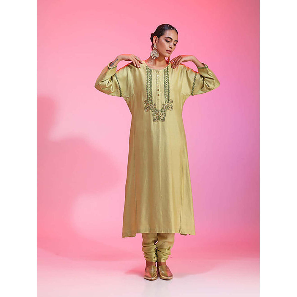 Kudi Pataka Designs Lajjo/Yg Kurta with Churidar and Dupatta