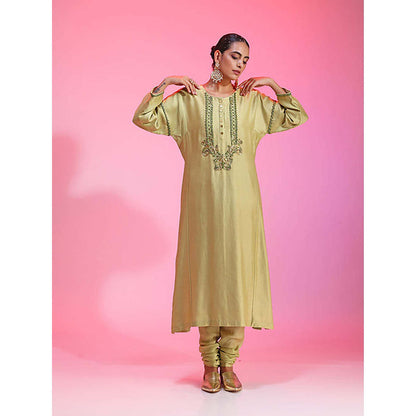 Kudi Pataka Designs Lajjo/Yg Kurta with Churidar and Dupatta