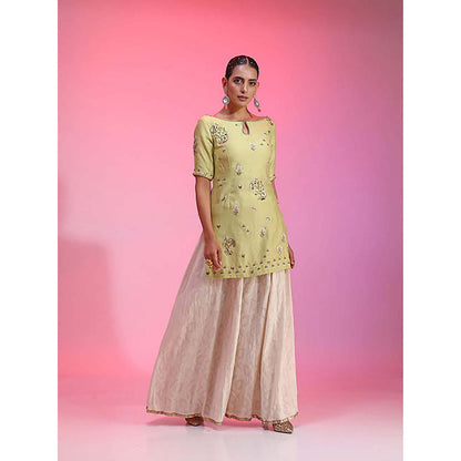 Kudi Pataka Designs Mahi/Lg Kurta with Sharara and Dupatta