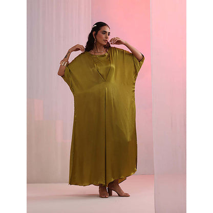 Kudi Pataka Designs Mehndi Kaftan with Pants