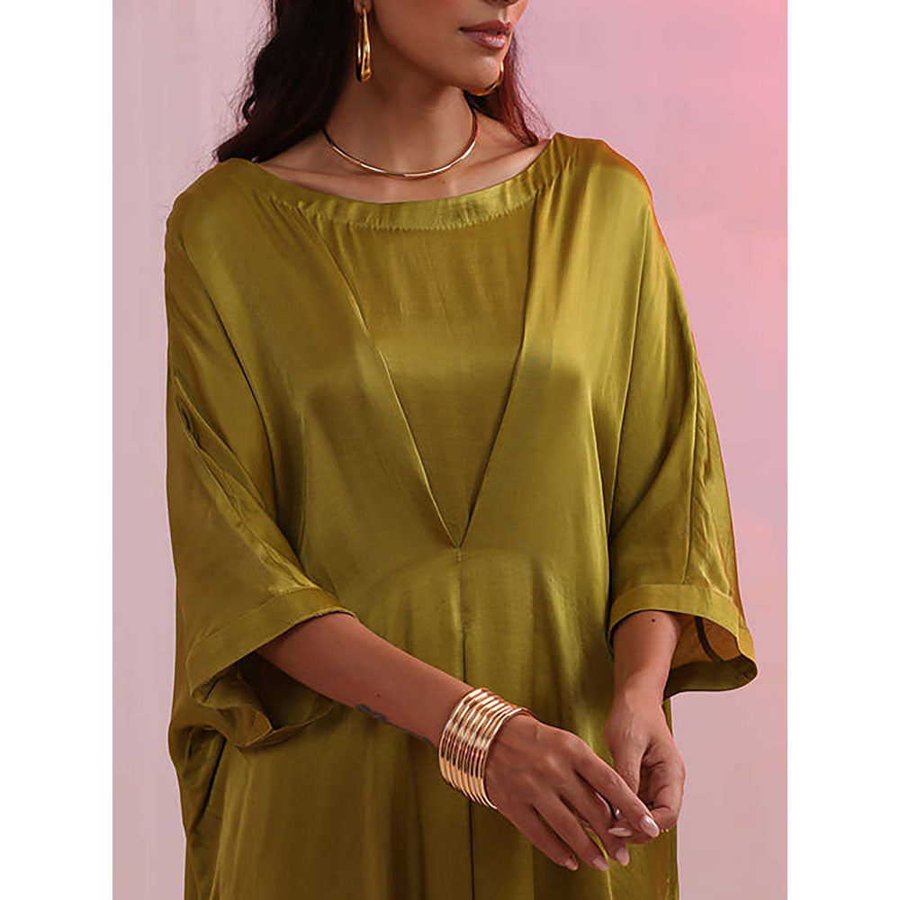 Kudi Pataka Designs Mehndi Kaftan with Pants