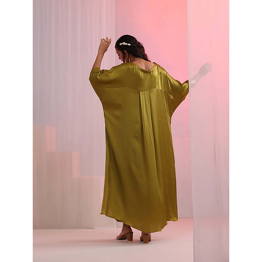 Kudi Pataka Designs Mehndi Kaftan with Pants