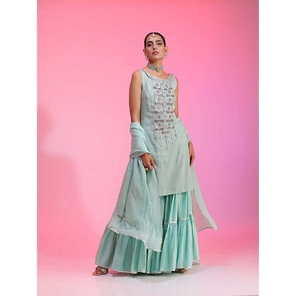 Kudi Pataka Designs Nadira/Aq Kurta with Sharara and Dupatta