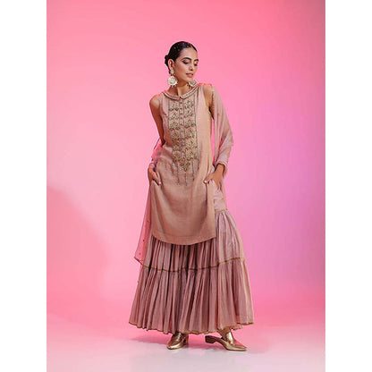 Kudi Pataka Designs Nadira/Pi Kurta with Sharara and Dupatta
