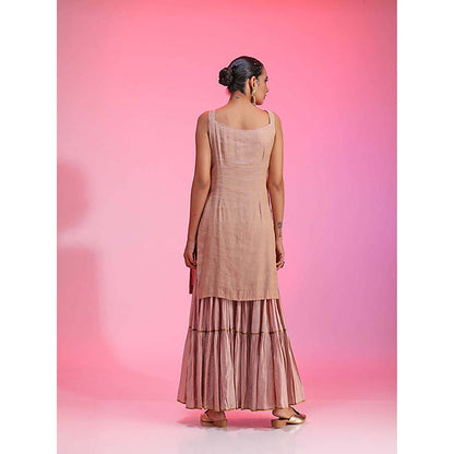Kudi Pataka Designs Nadira/Pi Kurta with Sharara and Dupatta