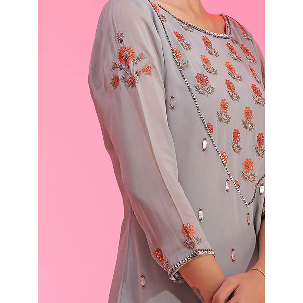 Kudi Pataka Designs Roohi/Go Kurta with Sharara and Dupatta