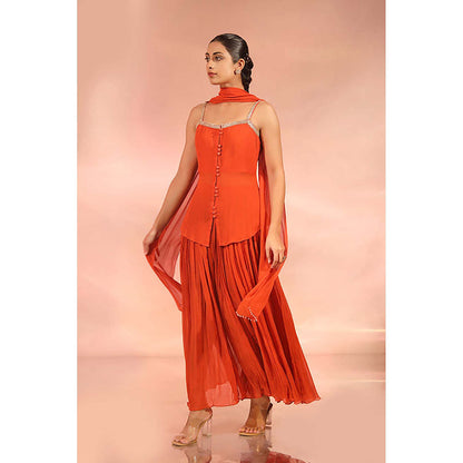 Kudi Pataka Designs Rumi Kurti with Palazzo and Dupatta