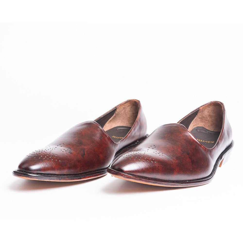 Kavith Sainaani Bordeaux Patina Juttis