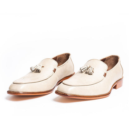 Kavith Sainaani Cream Tassel Juttis