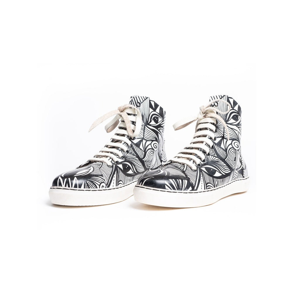 Kavith Sainaani Printed Eye Bow Sneakers