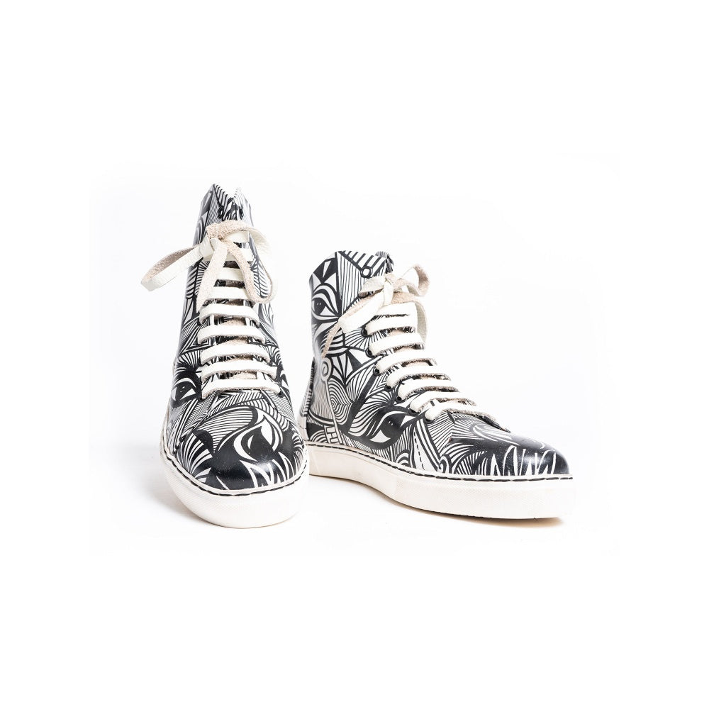Kavith Sainaani Printed Eye Bow Sneakers