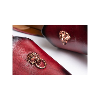 Kavith Sainaani Bordeaux Patina Ornament Jutti