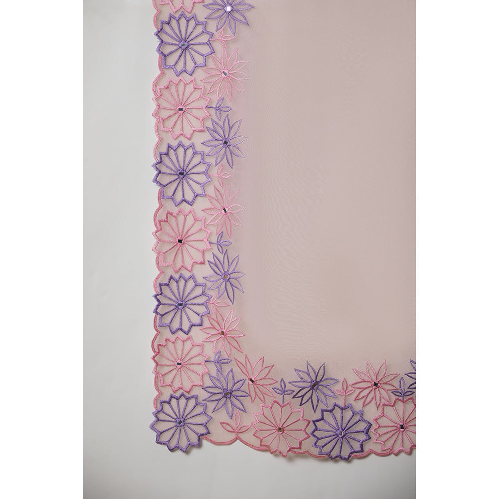 Label Nitika Ivory Embroidered Kurta Pant & Dupatta (Set of 2)