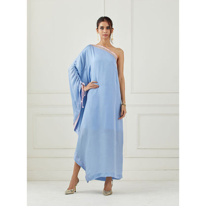 Label Nitika Moon Blue One Shoulder Dress