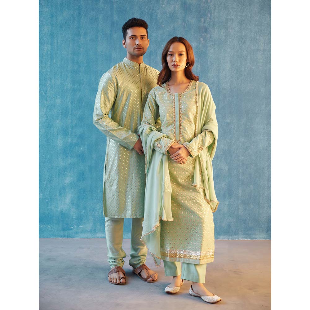 Label Earthen Madhulika Kurta with Pant & Dupatta (Set of 3)