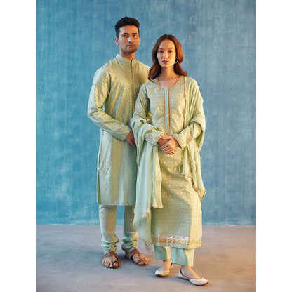 Label Earthen Madhulika Kurta with Pant & Dupatta (Set of 3)