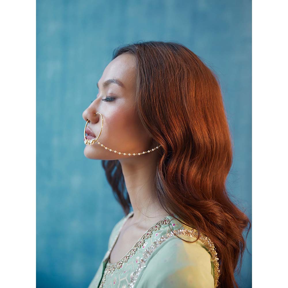 Label Earthen Madhulika Kurta with Pant & Dupatta (Set of 3)