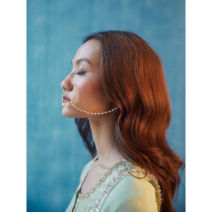 Label Earthen Madhulika Kurta with Pant & Dupatta (Set of 3)