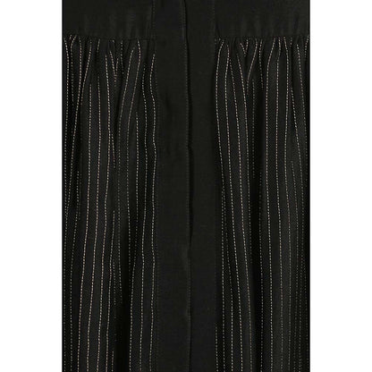 Label Earthen Women Black Stripes Maxi Dress