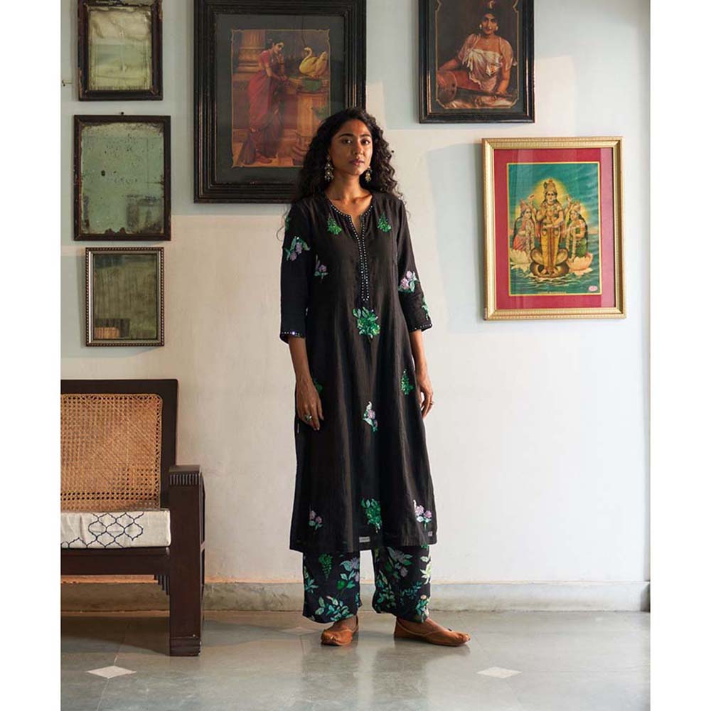 Label Earthen Sanjh Kurta Pant with Dupatta (Set of 3)