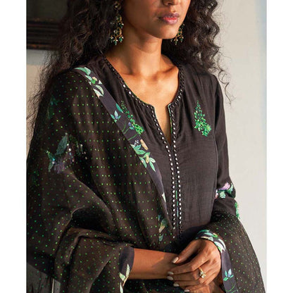 Label Earthen Sanjh Kurta Pant with Dupatta (Set of 3)