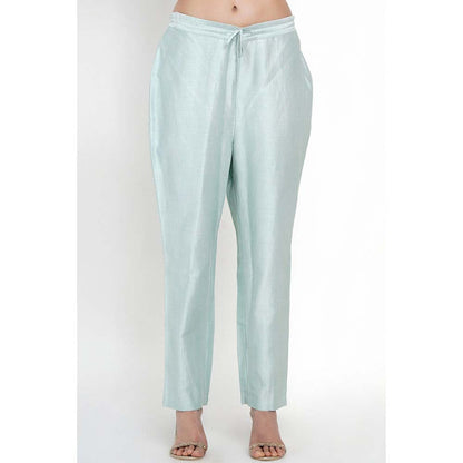 Label Earthen Ambar Resham Buti Kalidar Kurta Pant with Dupatta (Set of 3)