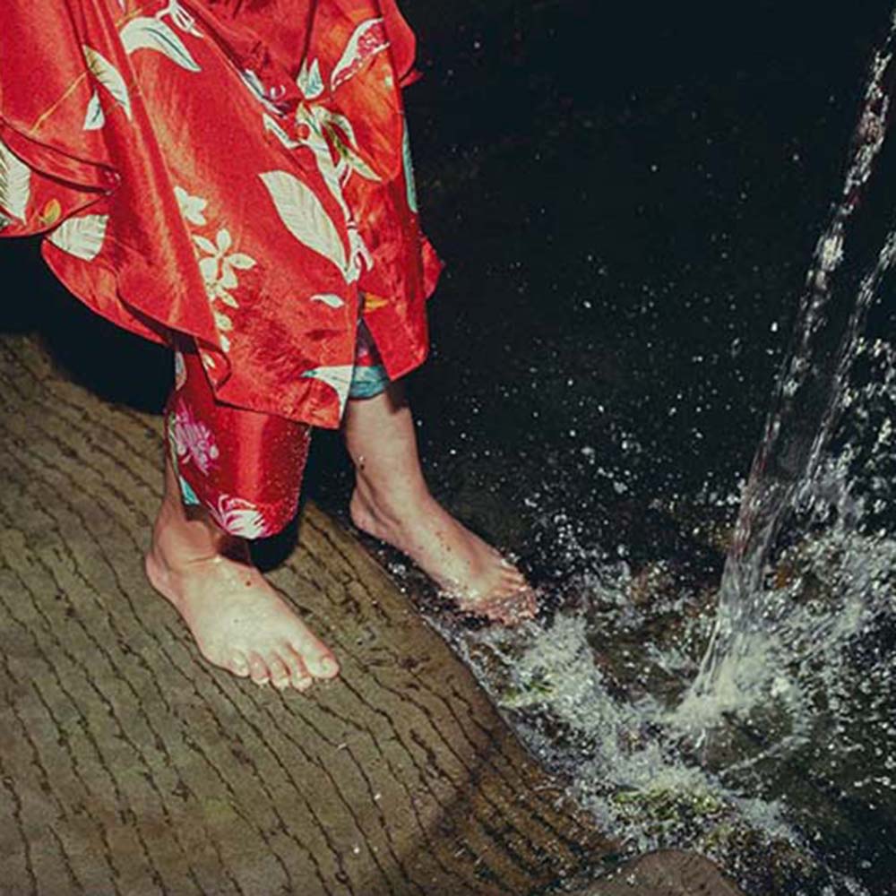 Label Earthen Laal Phool Floral Kurta with Pant (Set of 2)