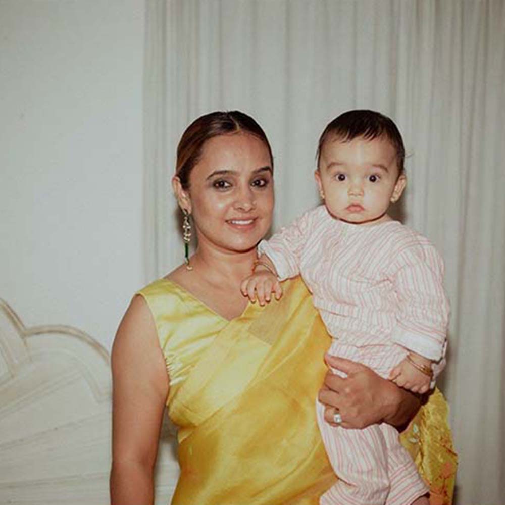 Label Earthen Champai Gulab Yellow Floral Printed Woven Saree with Stitched Blouse