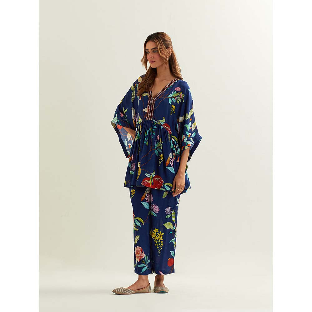 Label Earthen Blue Izar Co-Ord (Set of 2)