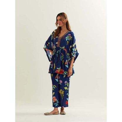 Label Earthen Blue Izar Co-Ord (Set of 2)