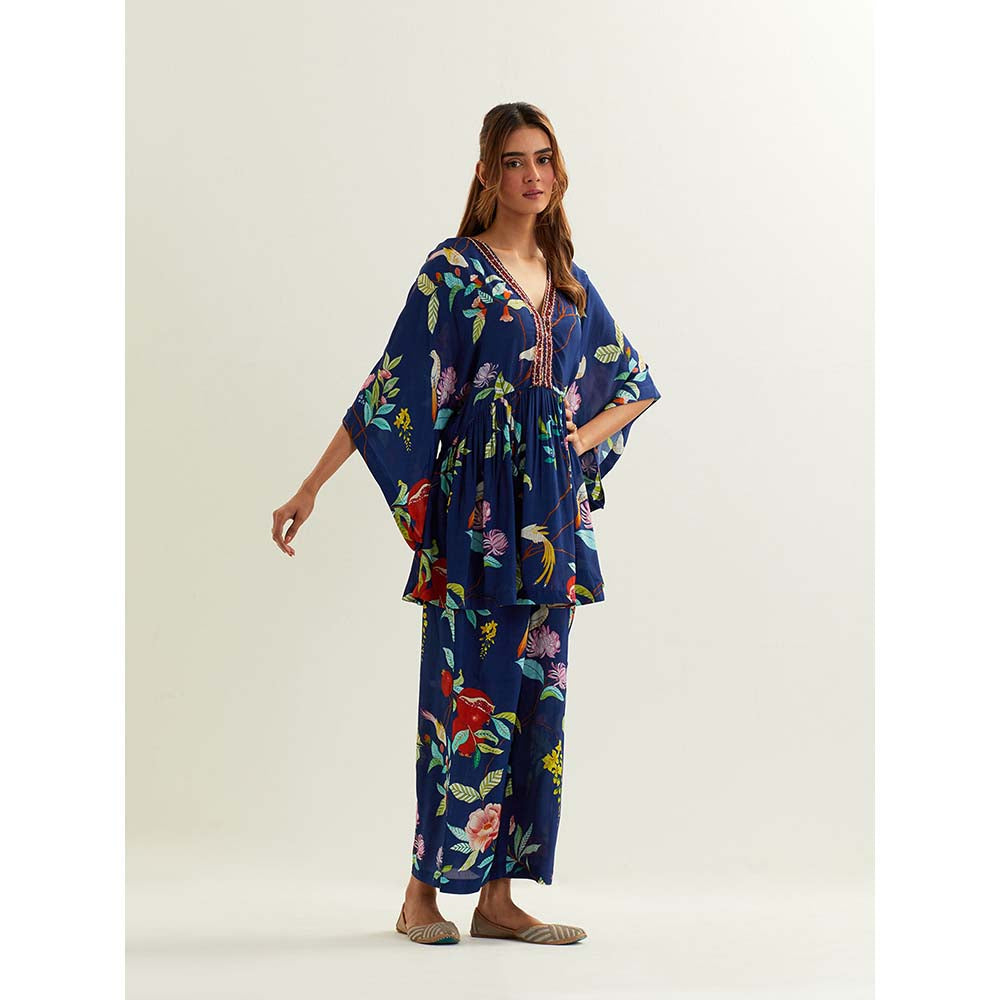 Label Earthen Blue Izar Co-Ord (Set of 2)