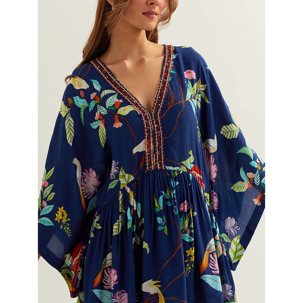 Label Earthen Blue Izar Co-Ord (Set of 2)