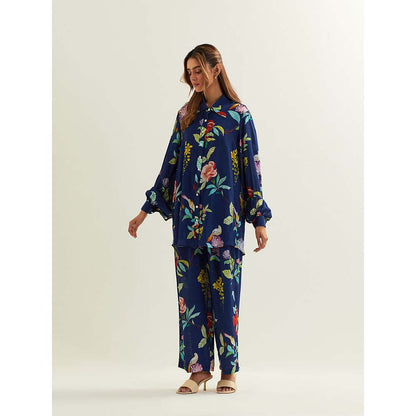 Label Earthen Blue Sapphire Co-Ord (Set of 2)