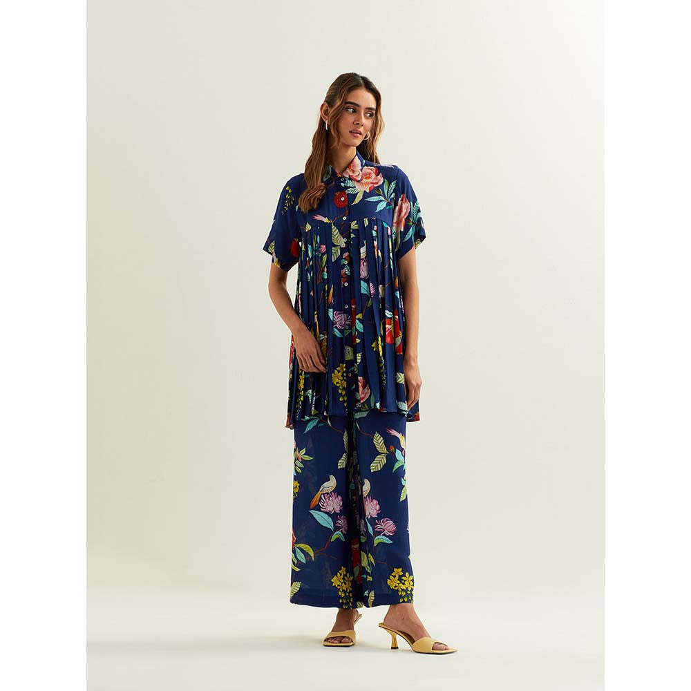 Label Earthen Blue Keid Co-Ord (Set of 2)