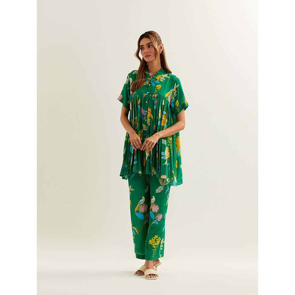 Label Earthen Green Rana Co-Ord (Set of 2)