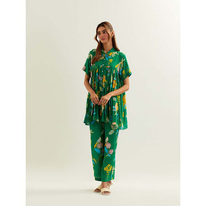 Label Earthen Green Rana Co-Ord (Set of 2)
