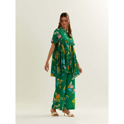 Label Earthen Green Rana Co-Ord (Set of 2)