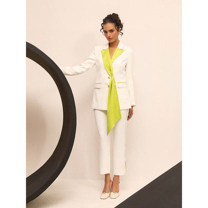 Label Deepika Nagpal Green Eyana Co-Ord (Set of 2)