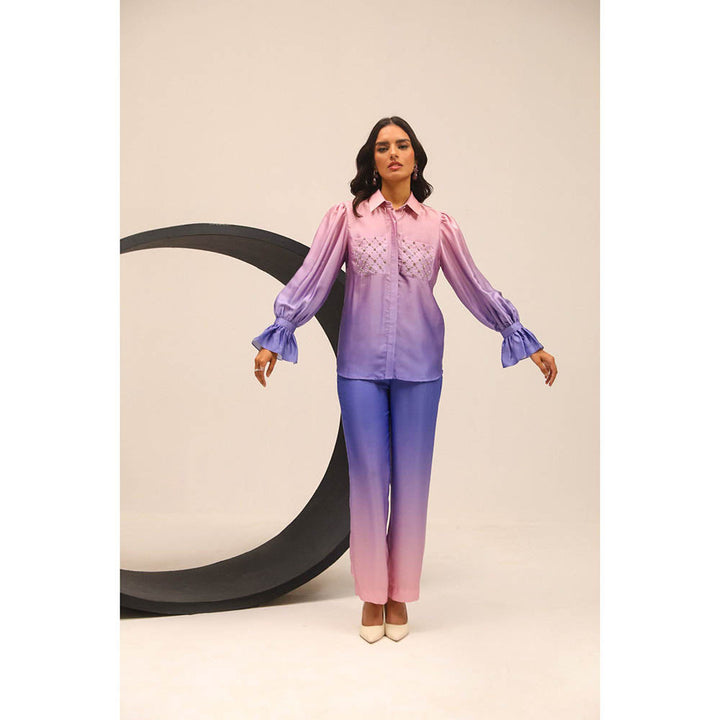 Label Deepika Nagpal Lavender Remi Co-Ord (Set of 2)