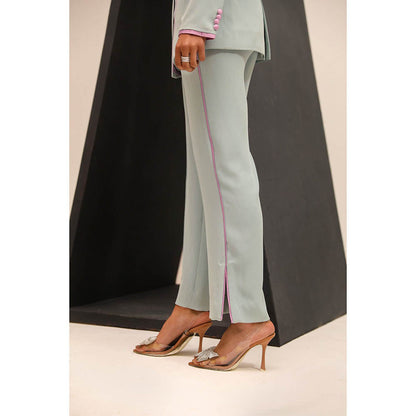 Label Deepika Nagpal Aqua Elora Co-Ord (Set of 2)