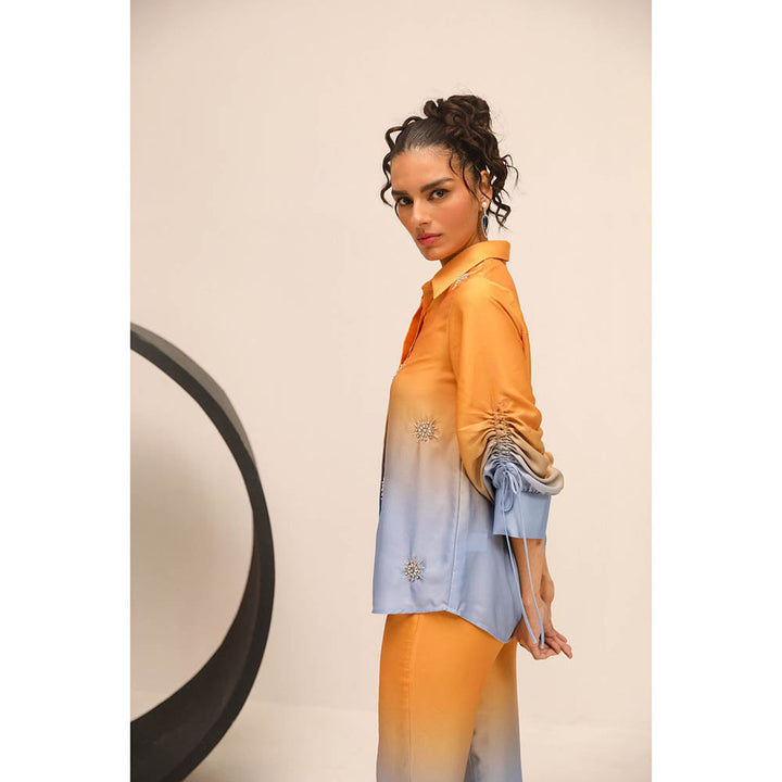 Label Deepika Nagpal Orange Marisa Co-Ord (Set of 2)