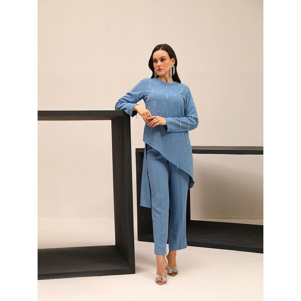Label Deepika Nagpal Blue Ocean Co-Ord (Set of 2)