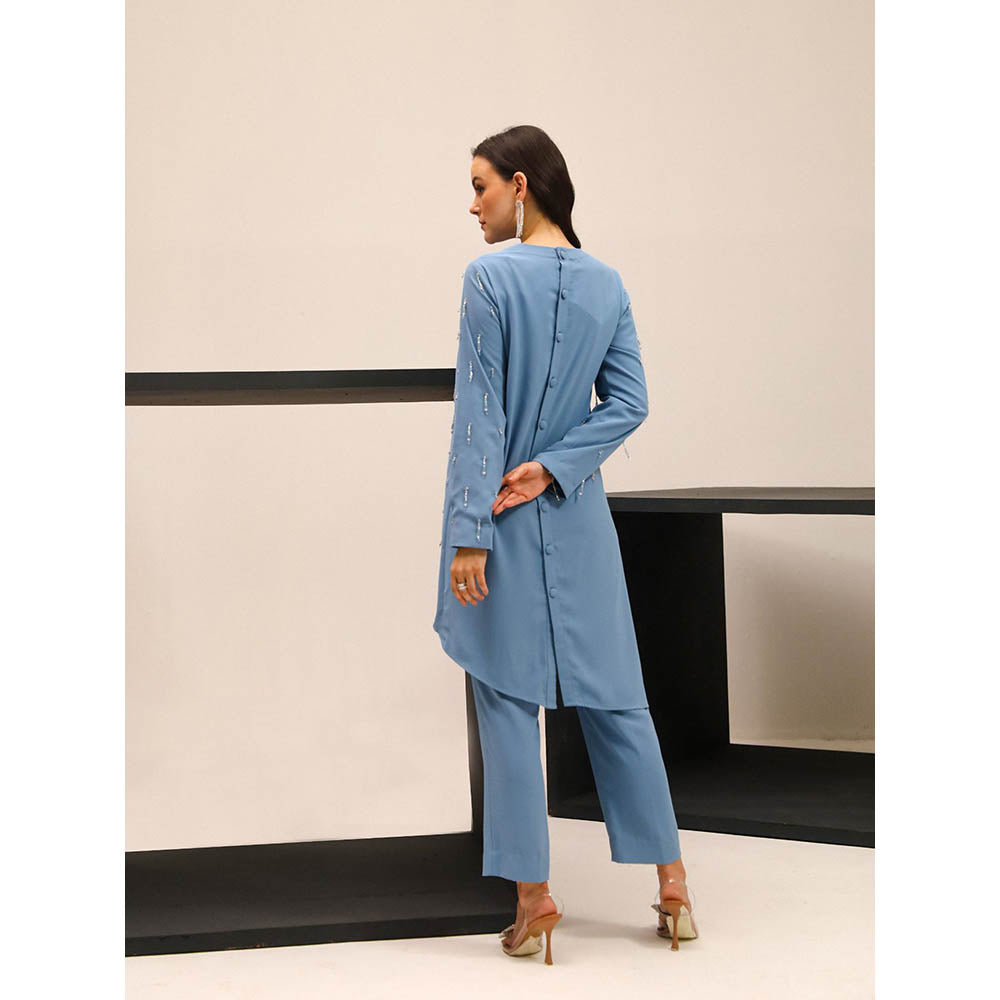 Label Deepika Nagpal Blue Ocean Co-Ord (Set of 2)