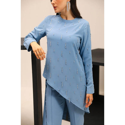 Label Deepika Nagpal Blue Ocean Co-Ord (Set of 2)