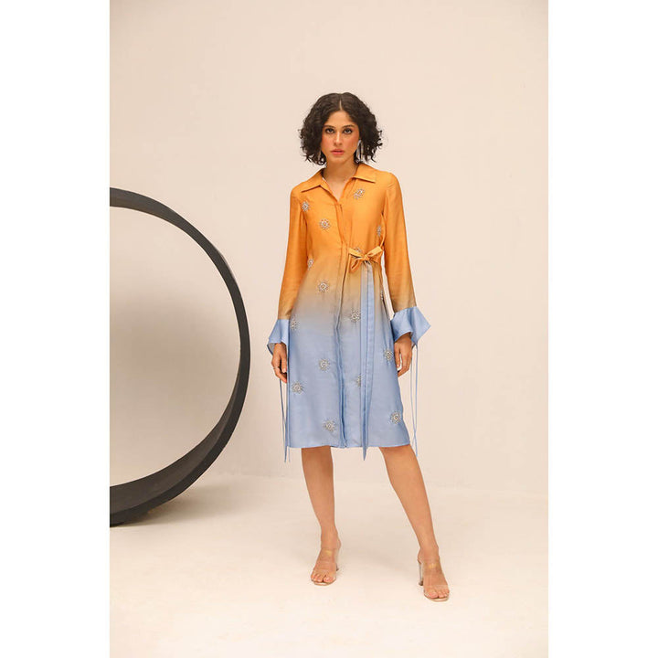 Label Deepika Nagpal Orange Donna Dress