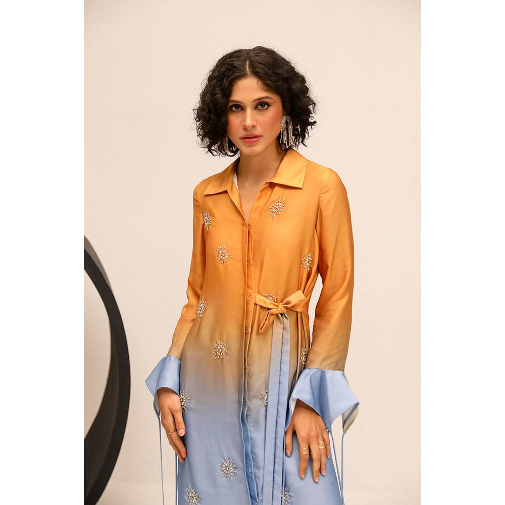 Label Deepika Nagpal Orange Donna Dress